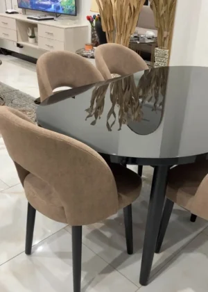 Arc Cut 6-Seater Dining Set